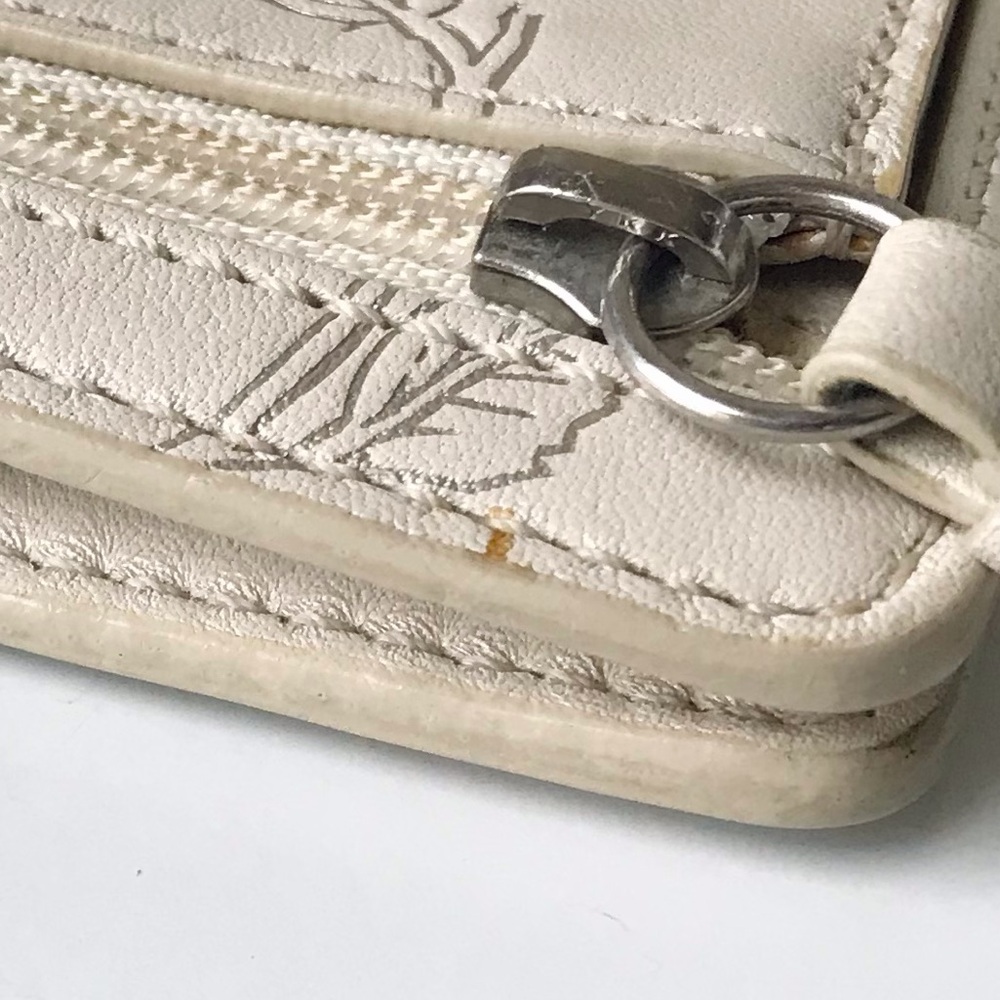 Coach Metallic Rose Embossed Leather Compact Wallet, Rare 2000’s - Picture 6 of 16